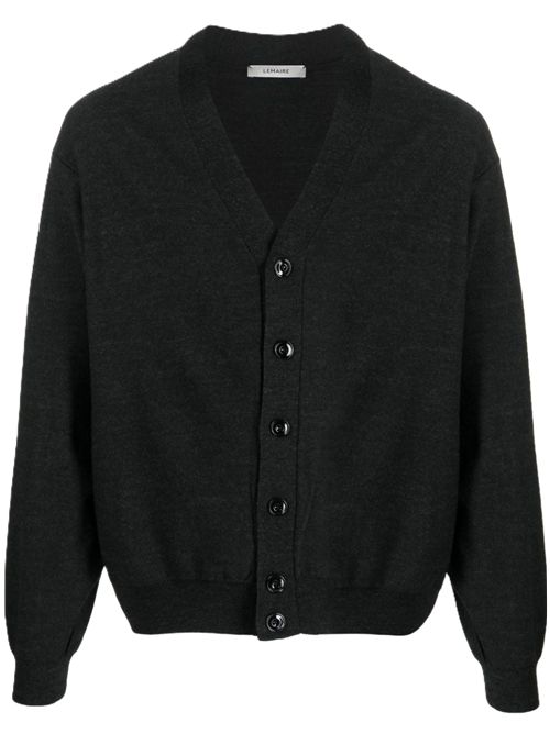 lemaire relaxed twisted cardigan Lemaire | TO1082LK087BK966 ANTHRACITE